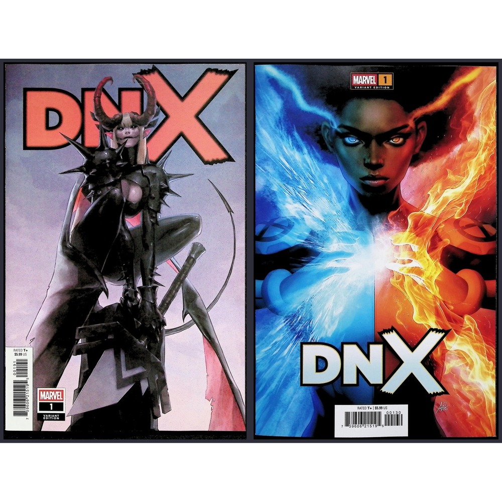 DNX 2X Comic Lot #1H 1V Artgerm Jeehyung Lee Magik Temper X-Men Variants Marvel
